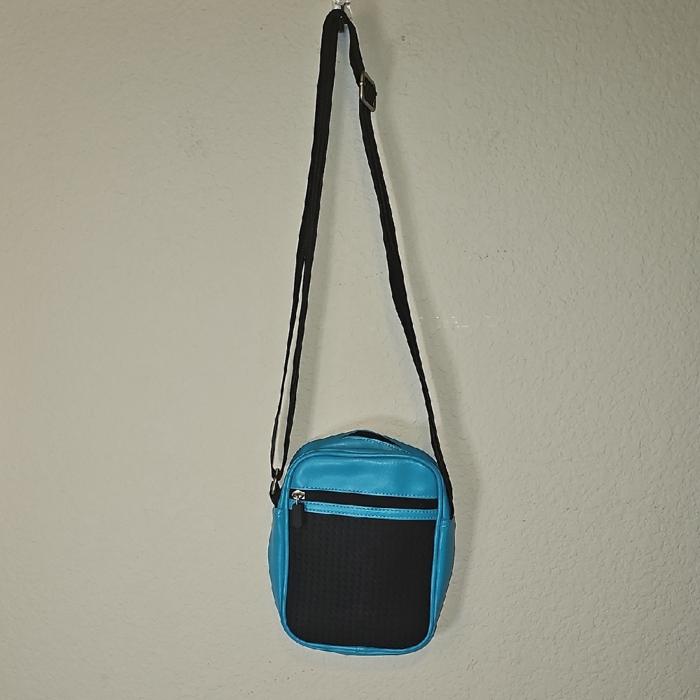 Blue and Black Crossbody Bag